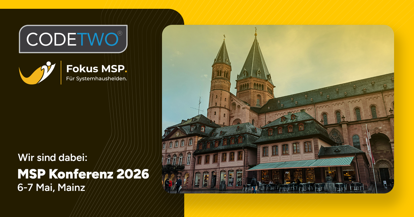 CodeTwo auf der MSP Konferenz 2026 in Mainz