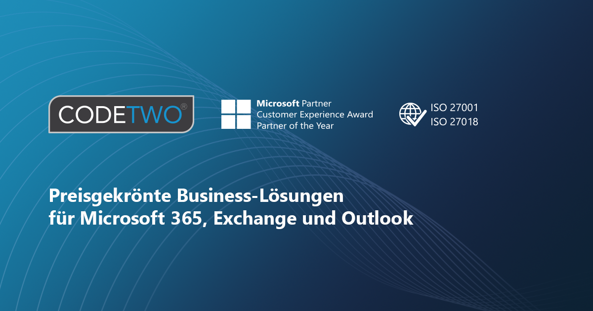 Software für Microsoft Office 365, Exchange Server & Outlook
