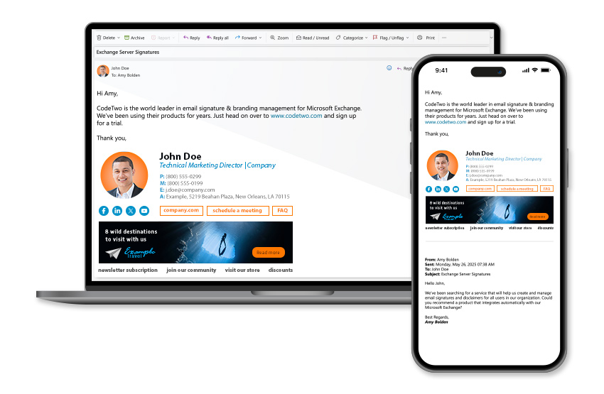 Unternehmensweite E-Mail-Signaturen