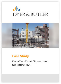 Email Signatures Office 365 Fallstudie Dyer and Butler