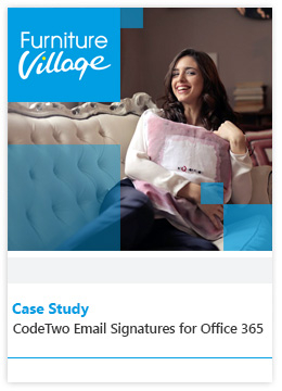 Fallstudie von Furniture Village - CodeTwo Email Signatures for Office 365