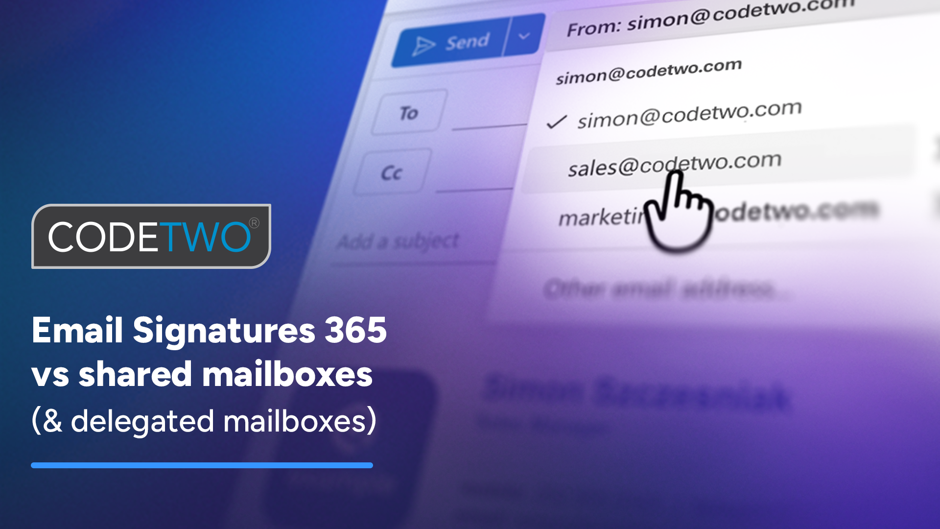 CodeTwo signatures and shared mailboxes: How it works