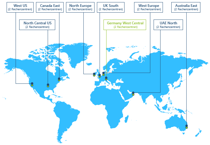 Verfügbare Geolokationen in CodeTwo Email Signatures for Office 365