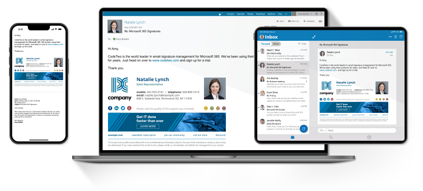 Unterstützung für alle E-Mail-Clients und Mobil-Geräte