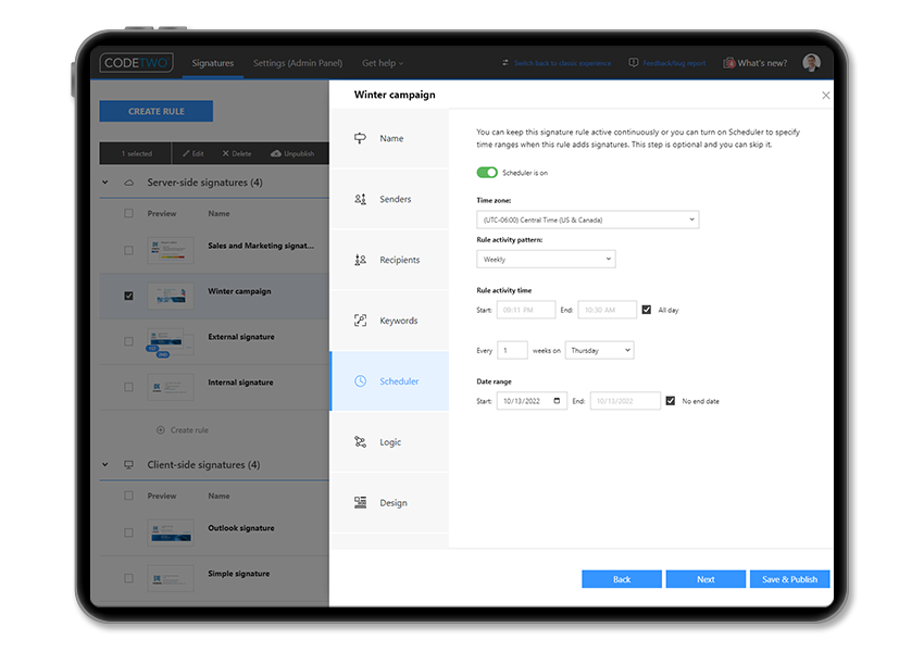 Planen Sie E-Mail-Marketingkampagnen