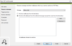 CodeTwo Backup for Office 365 ermöglicht ebenfalls Sicherung der Exchange-Daten in PST-Dateien. Der Prozess lässt sich vollständig automatisieren und kompensiert den mangelnden Export in PST in Microsoft 365.