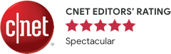 5 stars in CNET Editor’s Rating