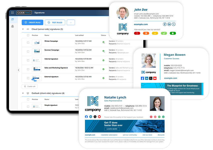 Volle Kontrolle von Office 365-E-Mail-Signaturen