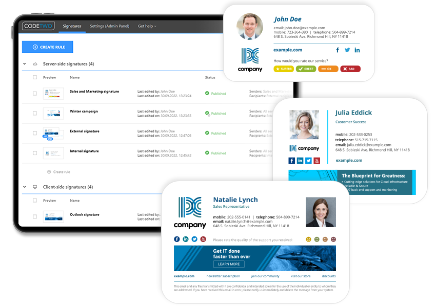 Volle Kontrolle von Office 365-E-Mail-Signaturen