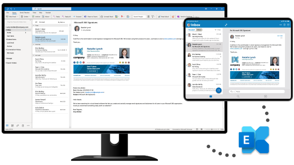 Company-wide email signatures on Exchange Server