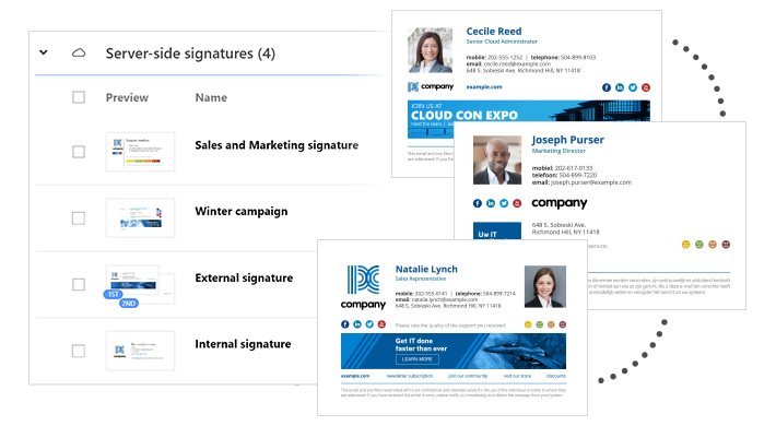 Individuelle E-Mail-Signaturen je nach Benutzer oder Abteilung