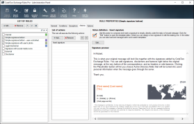 CodeTwo Exchange Rules lässt den Administrator Signaturen und Disclaimer in E-Mails verwalten, welche von innerhalb seiner Exchange-Organisation gesendet werden.