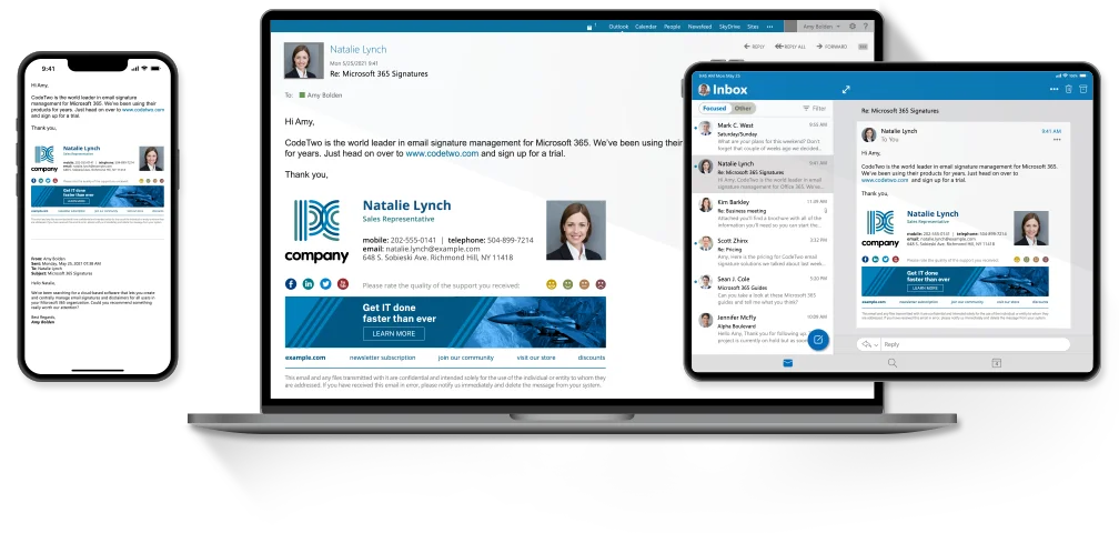 Unterstützung für alle E-Mail-Clients und Mobil-Geräte