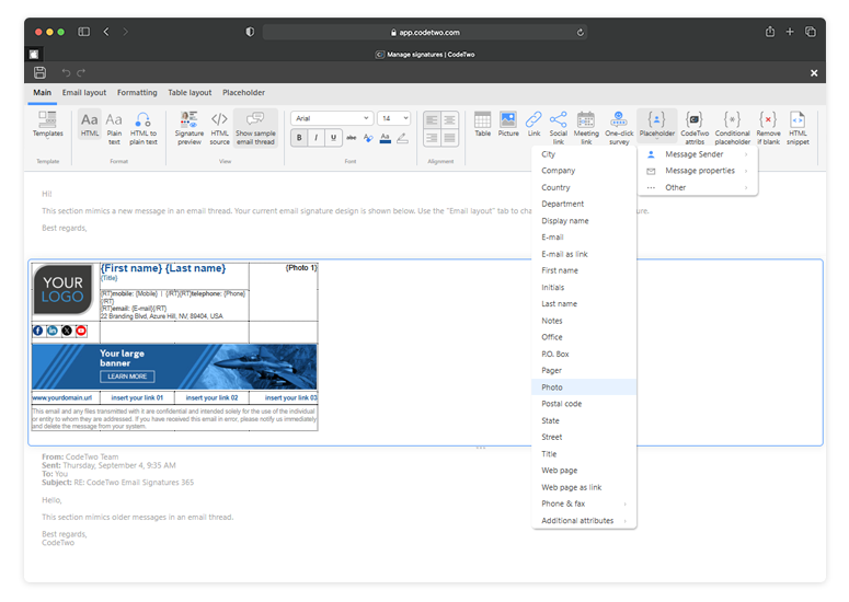 Office 365-Benutzerfotos in Signaturen