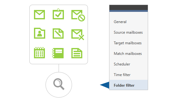 Office 365 Migration - Folder types selection