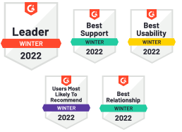 G2 Badges für die Lösungen von CodeTwo in der Winter-Frühling-Sommer-Herbst-Saison 2022