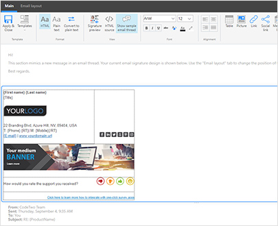 100% GUI-basierter Signature Template Editor