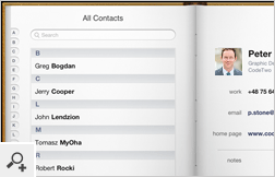 Outlook-Kontakte nach der Synchronisation mit iCloud