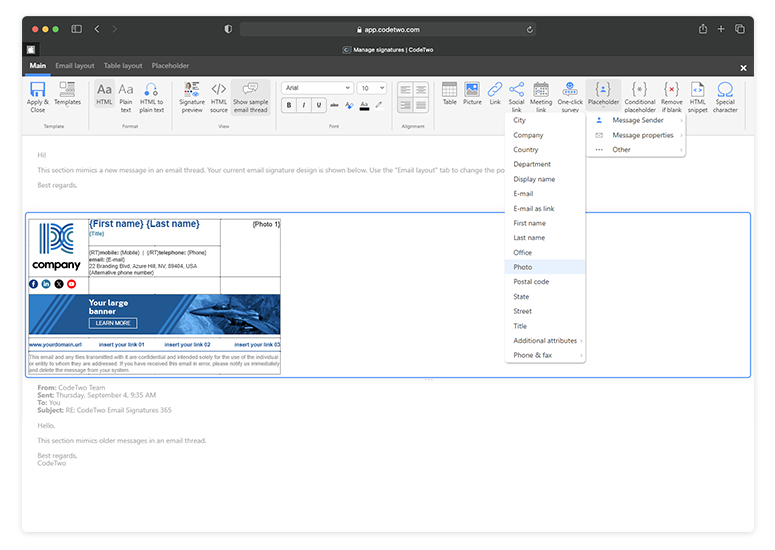 Office 365-Benutzerfotos in Signaturen