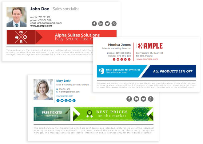 Marketing-Banner in E-Mail-Signatures