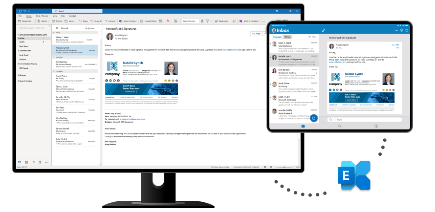 Company-wide email signatures on Exchange Server