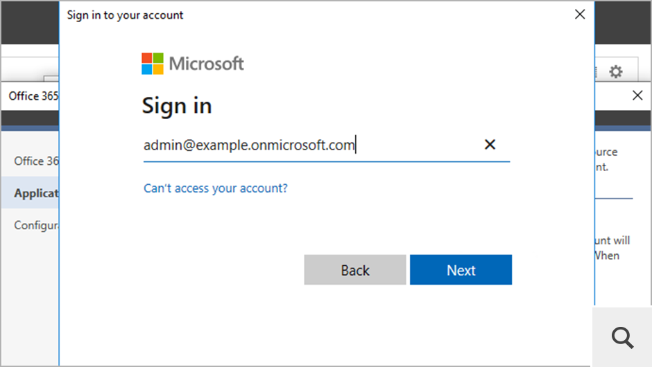 Sie werden aufgefordert, Ihre globalen Office 365 (Microsoft 365)-Administratoranmeldedaten auf einer dedizierten Microsoft-Anmeldeseite anzugeben und alle Berechtigungen zu akzeptieren, die das Programm benötigt, um auf Ihren Tenant zuzugreifen und die Migration durchzuführen.