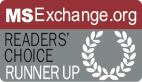 MSExchange.org Readers’ Choice Runner Up