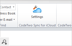 Symbol von CodeTwo Sync for iCloud in Outlook