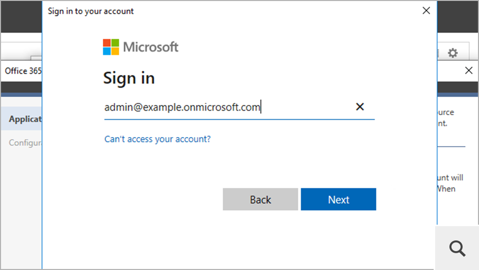 Die Registrierung ist vollkommen sicher und kann automatisch durchgeführt werden. Sie müssen im Programm keine Anmeldeinformationen eingeben. Die Authentifizierung erfolgt einfach über die Microsoft-Anmeldeseite.