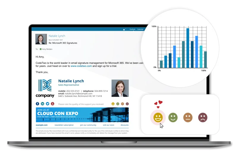 E-Mail-Marketing, -Analysen, Ein-Klick-Umfragen