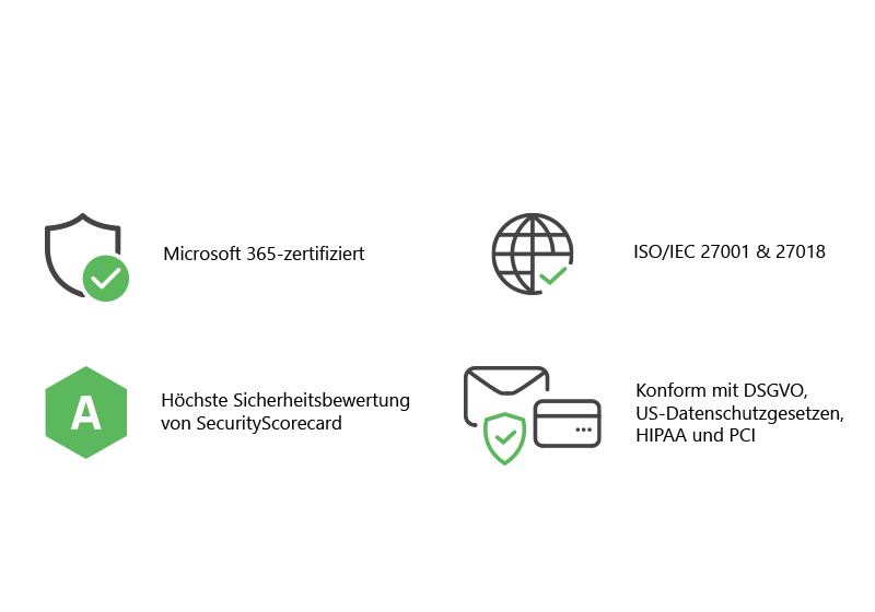 Erweiterte Sicherheit und Datenschutzfunktionen