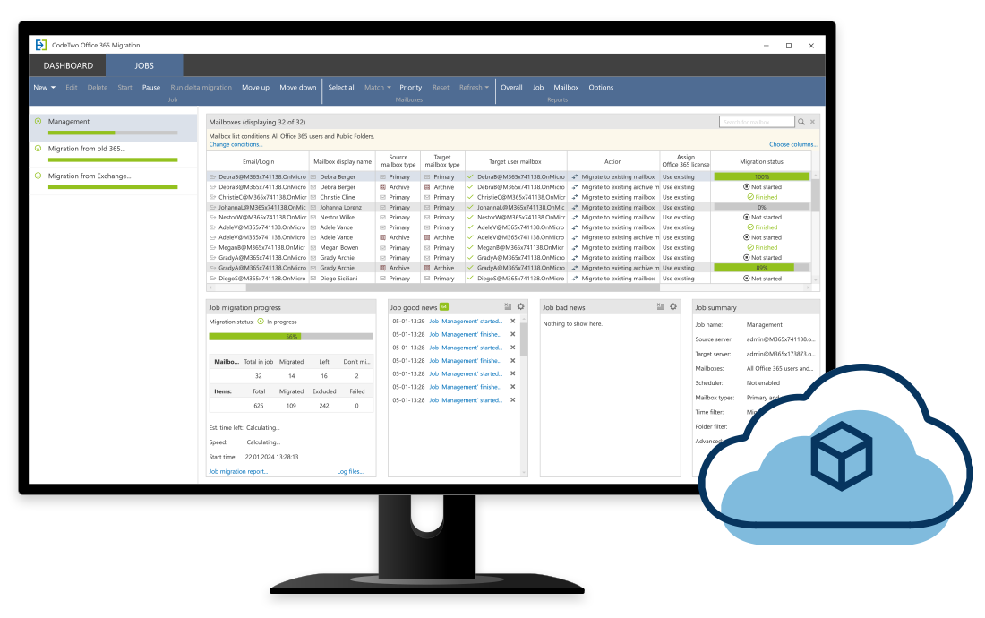 CodeTwo Office 365 Migration - Installation in der Cloud