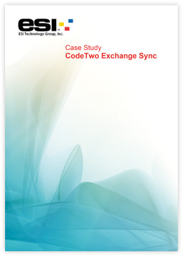 Case Study by ESI Technology Group - CodeTwo Exchange Sync