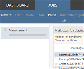 CodeTwo Office 365 Migration - Main window (mobile)