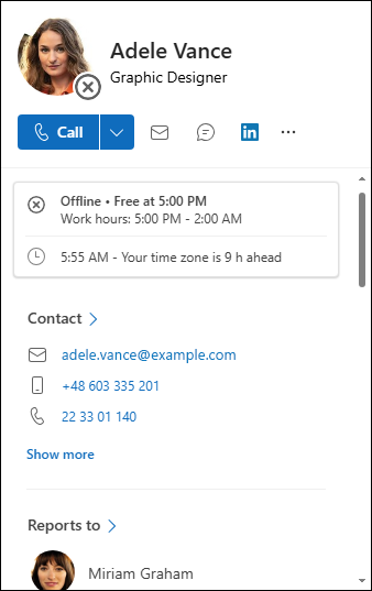 Fotos aus dem Active Directory werden außerdem in Kontakten.