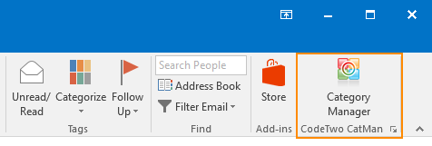 CodeTwo CatMan in Outlook