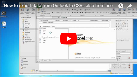 Watch the video about CodeTwo Outlook Export