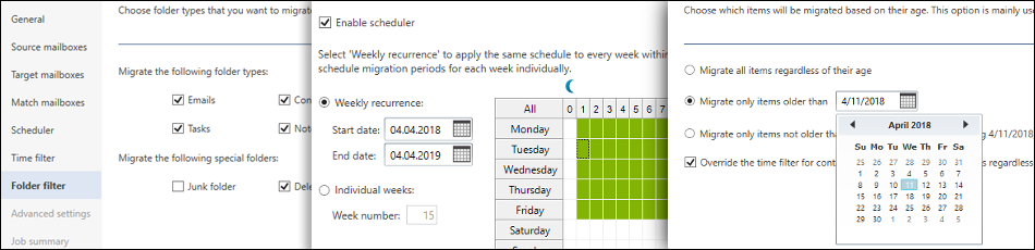 CodeTwo Office 365 Migration - Migration job wizard