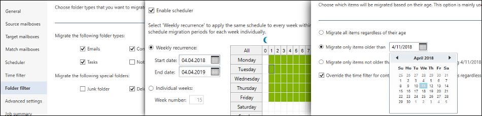 CodeTwo Office 365 Migration - Migration job wizard