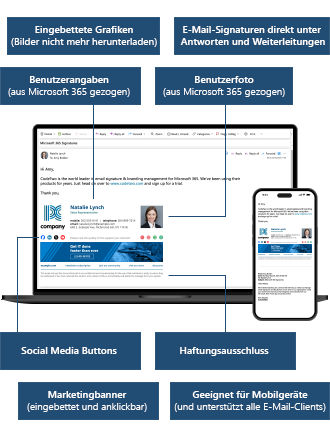 Tools for email signatures management