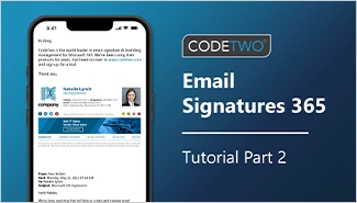 Tutorial zu CodeTwo-Signaturen, Teil 2: Entwerfen einer Signatur und Einrichten einer Signaturregel