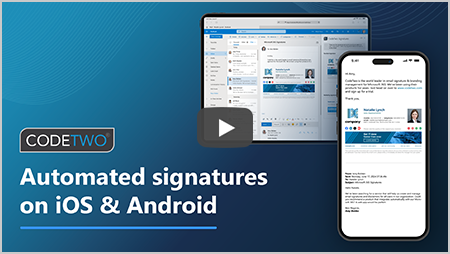 <span style="font-family: segoe ui,Frutiger,frutiger linotype,Dejavu Sans,helvetica neue,Arial,sans-serif">Automatische E-Mail-Signaturen auf iOS- und Android-Mobilgeräten</span>