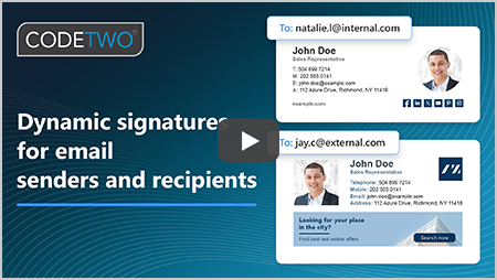 Tutorial: Einrichten dynamischer Signaturen je nach E-Mail-Absender und -Empfängern